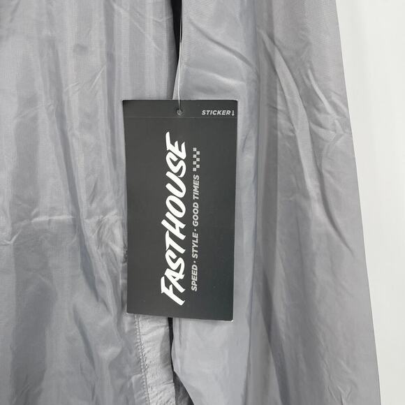 Fasthouse Tracker Packable Windbreaker - Light Gray Men's Size XL NEW NWT - Picture 6 of 7
